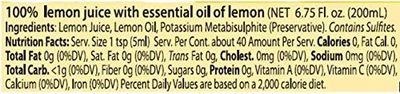 DELALLO JUICE LEMON 6.75 OZ
