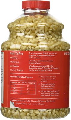 Orville Redenbachers Gourmet Popping Corn - White Corn - 100% Natural (Non-GMO) - Net Wt. 30 OZ (850 g) Each - Pack of 2
