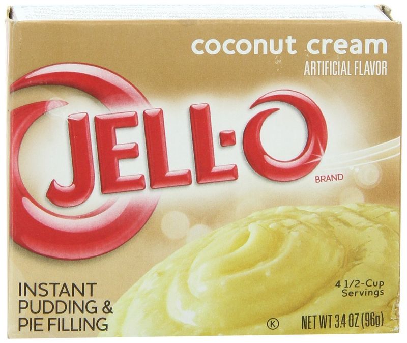 Jell-O Coconut Cream Instant Pudding &amp; Pie Filling Mix (24 ct Pack, 3.4 oz Boxes)