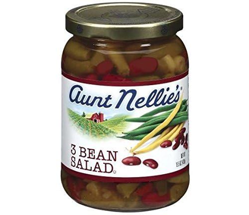 Aunt Nellie&#39;s 3 Bean Salad (Pack of 3) 15.5 oz Jars