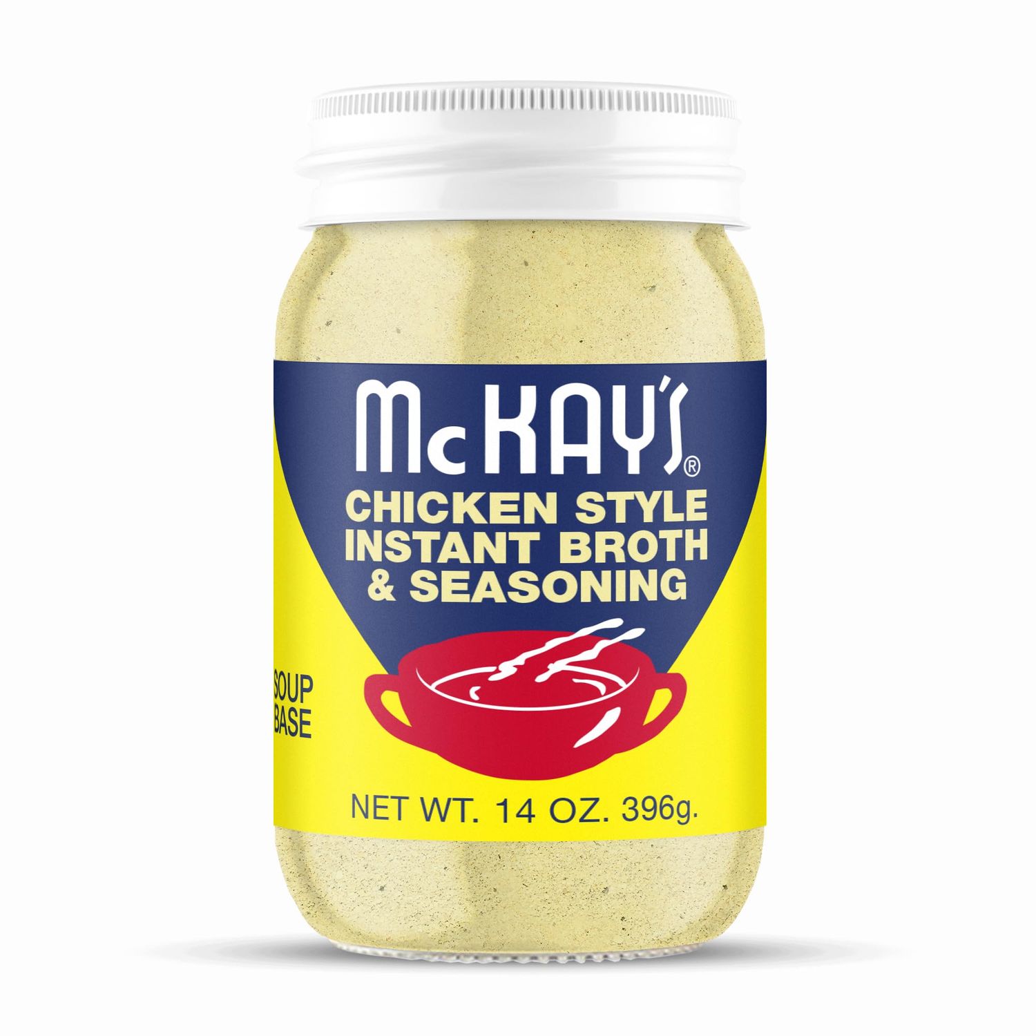 McKay&#39;s Chicken Flavored Soup Seasoning, Gluten Free, Vegetarian Instant Broth, Bullion Powdered Seasoning, Good on Meats, Veggies or in Soup! (Original Chicken, 1 Pack)