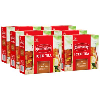 Community Coffee Porch Breeze Orange Pekoe Cut Black Tea Bags, 100 Count, 8.0 oz, (Pack of 6)