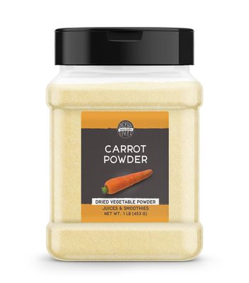 Birch &amp; Meadow Carrot Powder, 1 lb, Smoothies &amp; Juices, Vegetable Powder, Beta Carotene