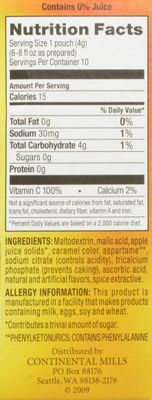 Alpine Spiced Apple Cider Sugar Free Instant Drink Mix, 10 0.14-Ounce Pouches