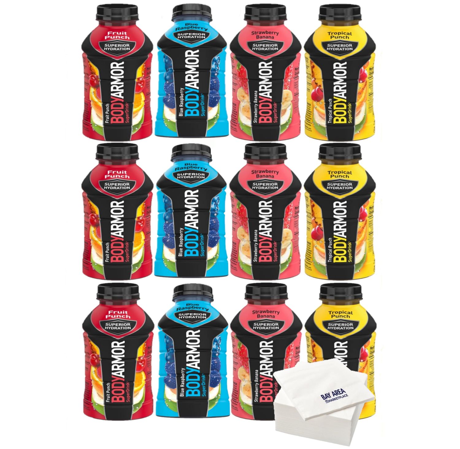 BodyArmor Super Sports Drink Variety Pack - 12oz Bottles - Pack of 12