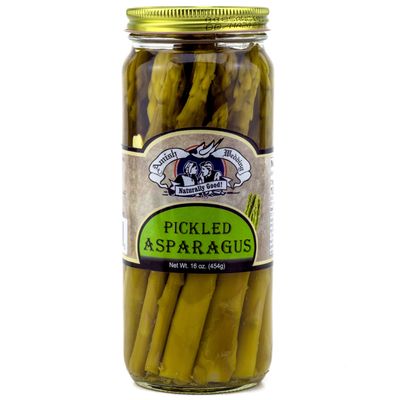 Amish Wedding Foods Pickled Asparagus 16 Ounces (Pack of 2)