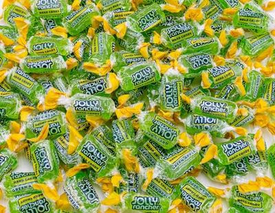 JOLLY RANCHER Hard Candy GREEN APPLE Original Flavor 1 lb - Bulk Bag, Individually Wrapped (74 Pieces)