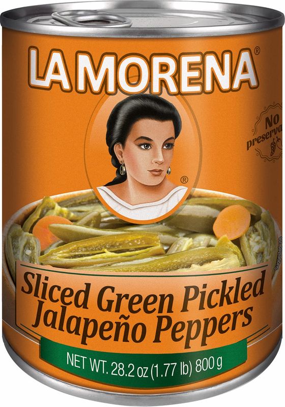 La Morena Sliced Jalapeo Peppers, 28oz (1 unit) (Packaging may vary)