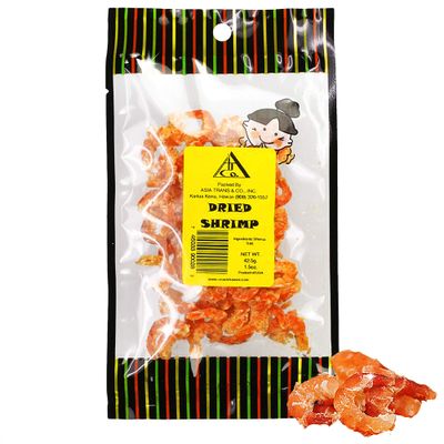 Asia Trans Dried Louisiana Large Shrimp - Hawaiian Favorite - Fresh-Caught &amp; Dehydrated for Snacks, Asian Seafood Salad, Pad Thai, or Soup