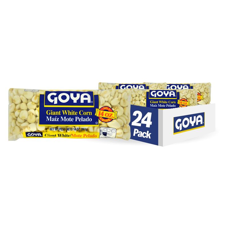 Goya Foods Giant White Corn, Dry, 14 Ounce (Pack of 24)