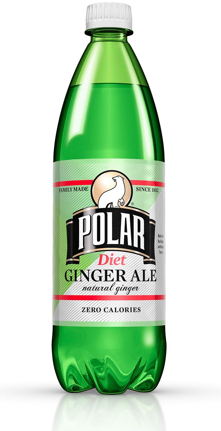 Polar Beverages Diet Ginger Ale, 33.8 Fluid Ounce (Pack of 12)