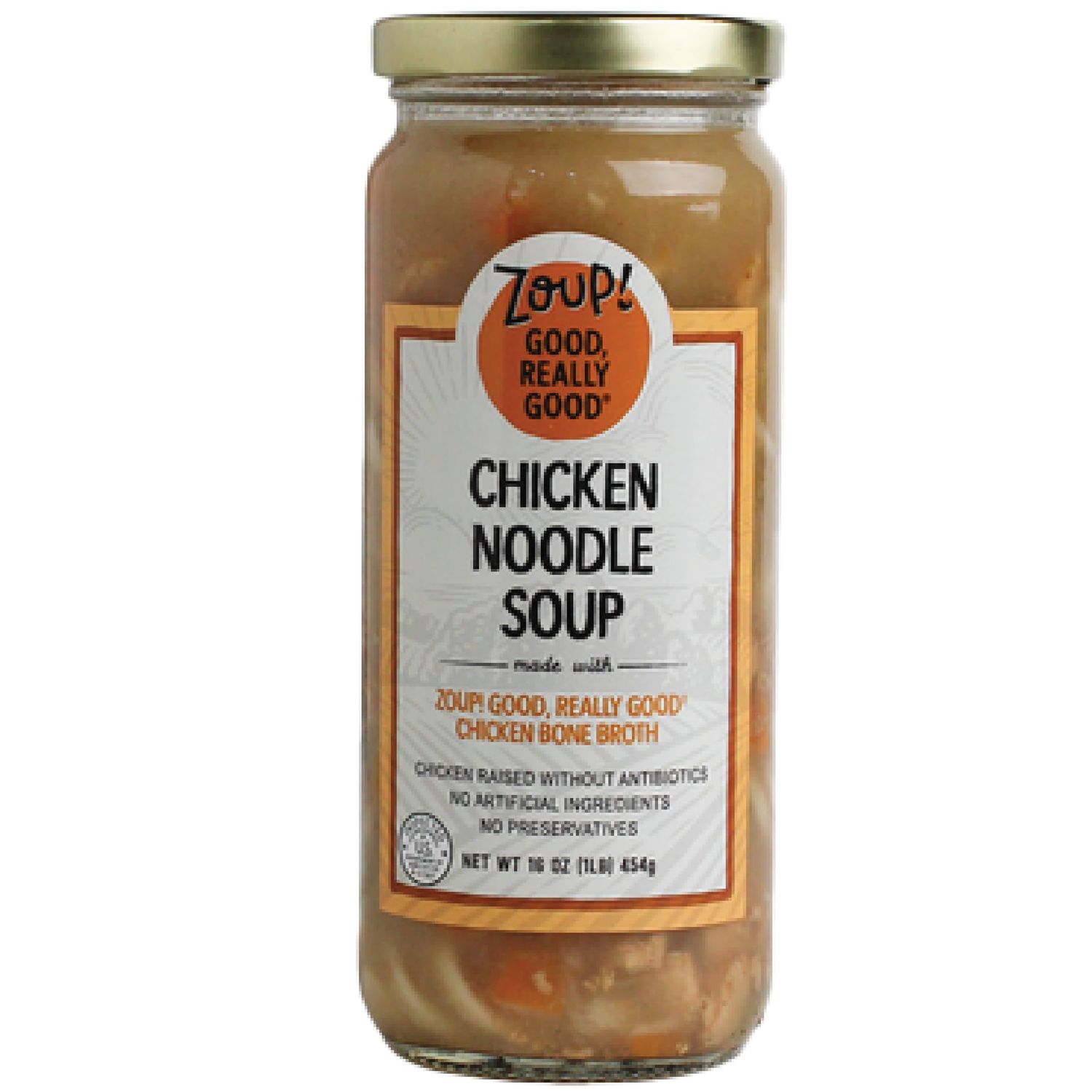 Chicken Noodle Soup by Zoup! Good, Really Good - No Artificial Ingredients, No Preservatives, Chicken Noodle Soup, 16 oz Ready to Serve (1 Pack)