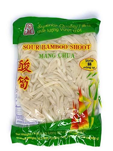 JHC Sliced Bamboo Shoots Strip, 16 Ounce bag (1 pack)