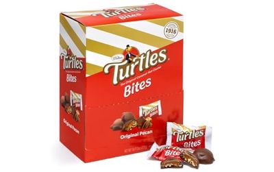 Turtles Original Bite-Size Candies, 0.42 Oz, Pack Of 60