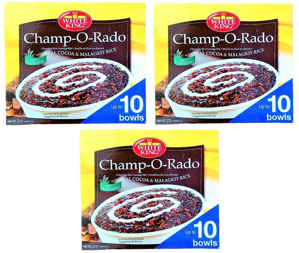 White King Champ-O-Rado Chocolate Rice Porridge Mix 227g, 3 Pack