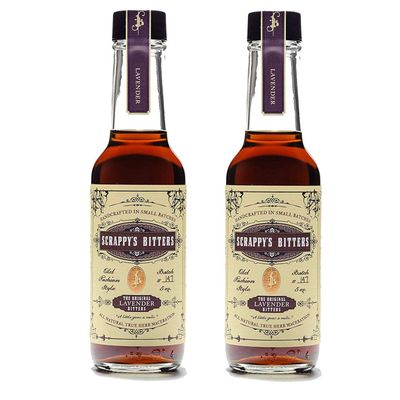 Scrappy&#39;s Bitters - Lavender, 5 oz - Organic Ingredients, Finest Herbs &amp; Zests, No Extracts, Artificial Flavors, Chemicals or Dyes. Made in the USA! (Pack of 2)