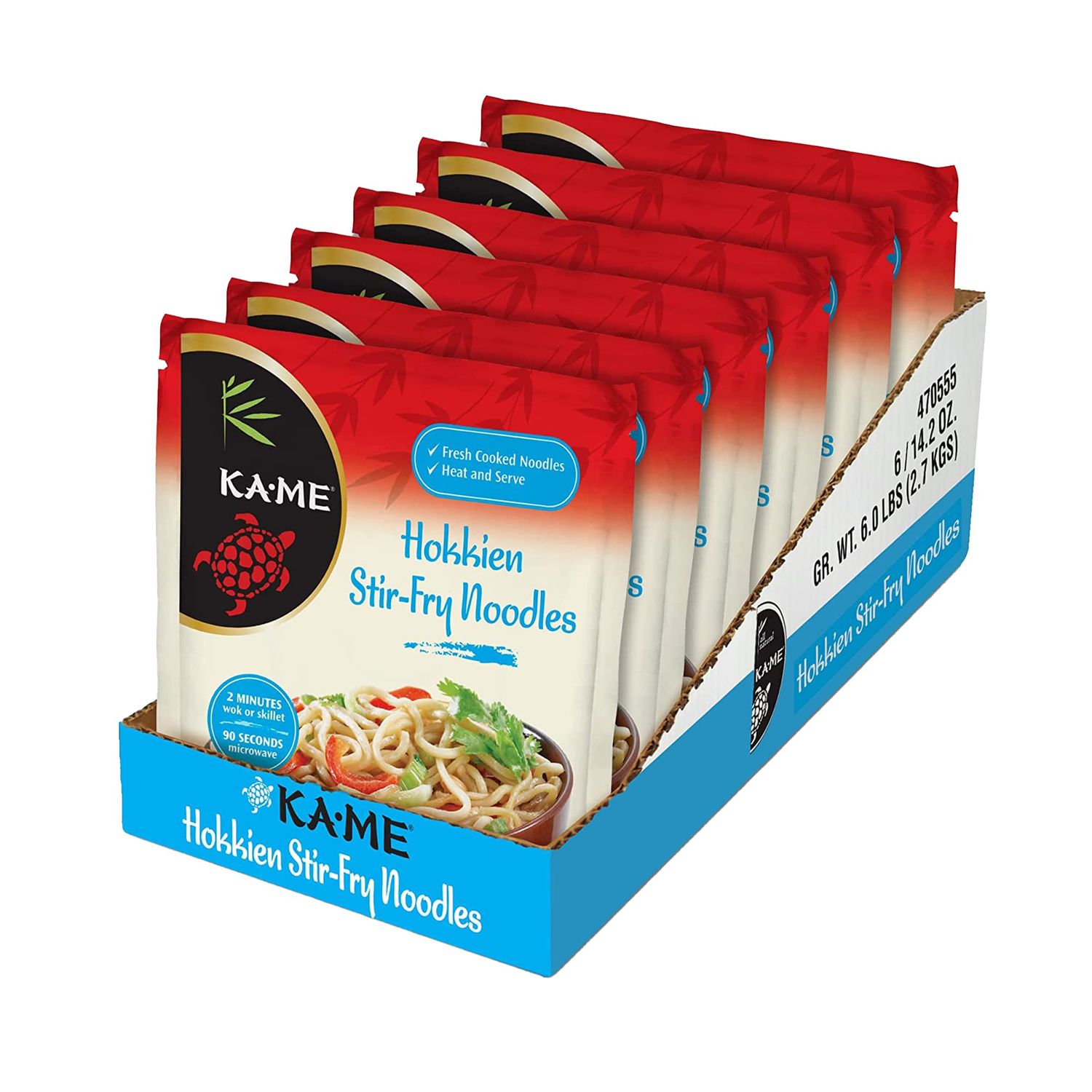 KaMe Stir Fry Noodles Hokkien 142 Ounce Pack of 6