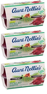 Aunt Nellie&#39;s Diced Pickled Beets Cups, 4-4 Ounce Cups (Pack of 3)