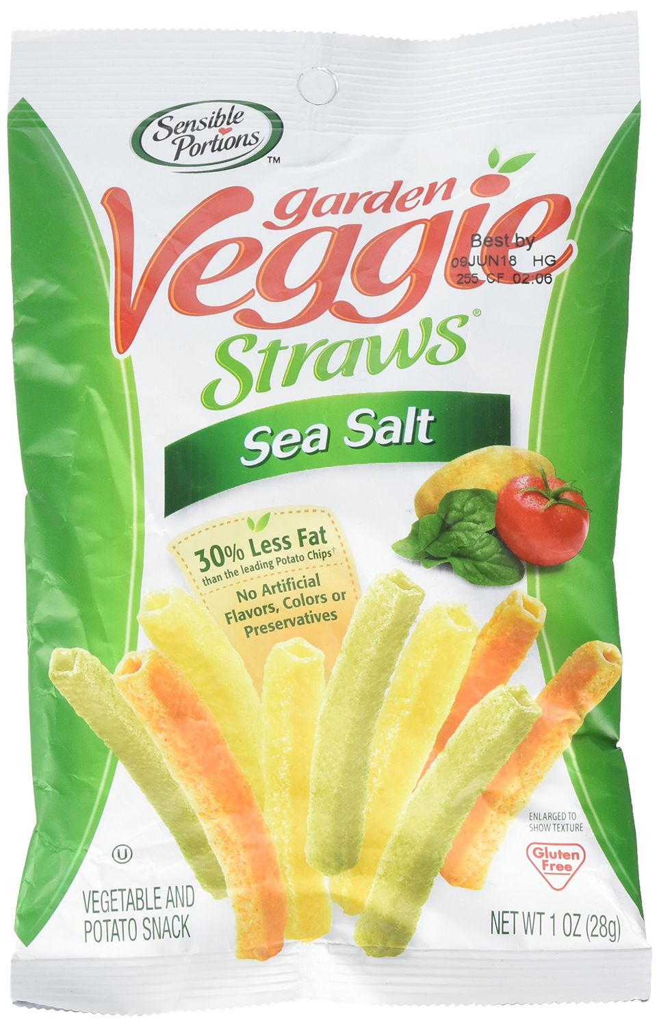 Sensible Portions Garden Veggie Straws, Sea Salt