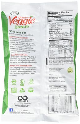 Sensible Portions Garden Veggie Straws, Sea Salt