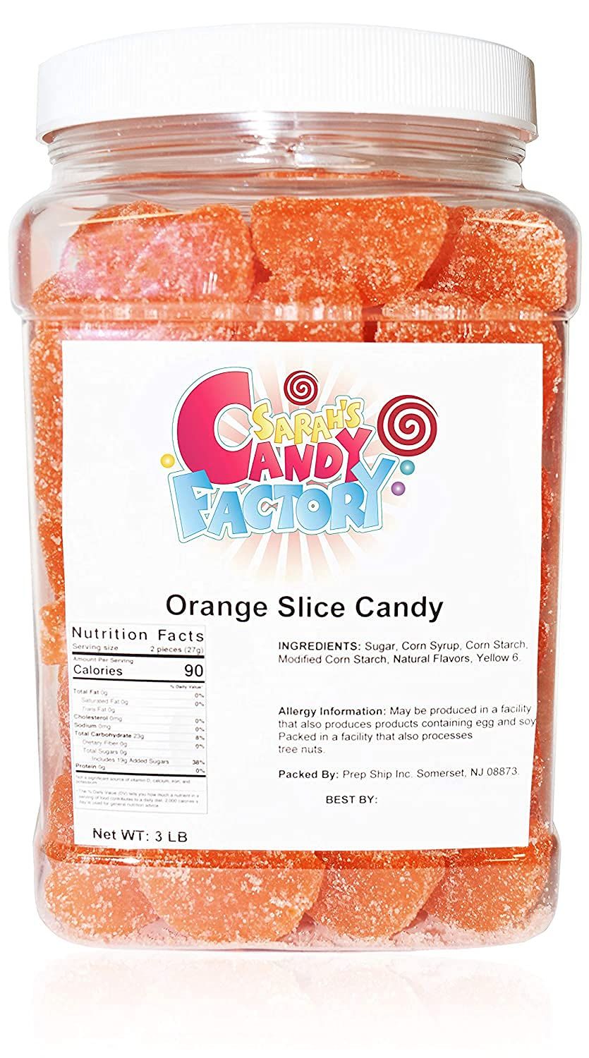 Sarah&#39;s Candy Factory Orange Slice Candy (3 Lbs in Jar)