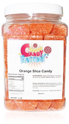 Sarah&#39;s Candy Factory Orange Slice Candy (3 Lbs in Jar)