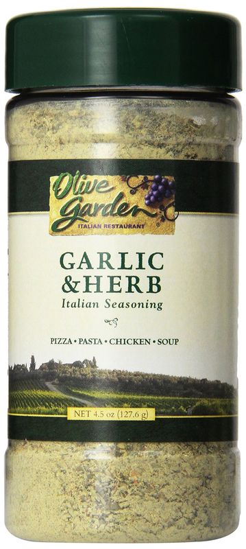 Olive Garden Garlic &amp; Herb Italian Seasoning 4.5oz Bottle (Pack of 3)