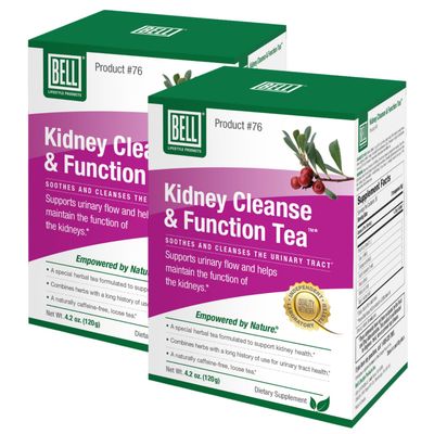 Bell Kidney Cleanse &amp; Function Tea Lifestyle Products | A Special Herbal Tea formulated to Help Support Kidney Health for Men and Women - 2 Pack