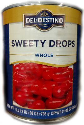 Del Destino Sweety Drop Miniature Peppers - 28 oz Tin (28 ounce)