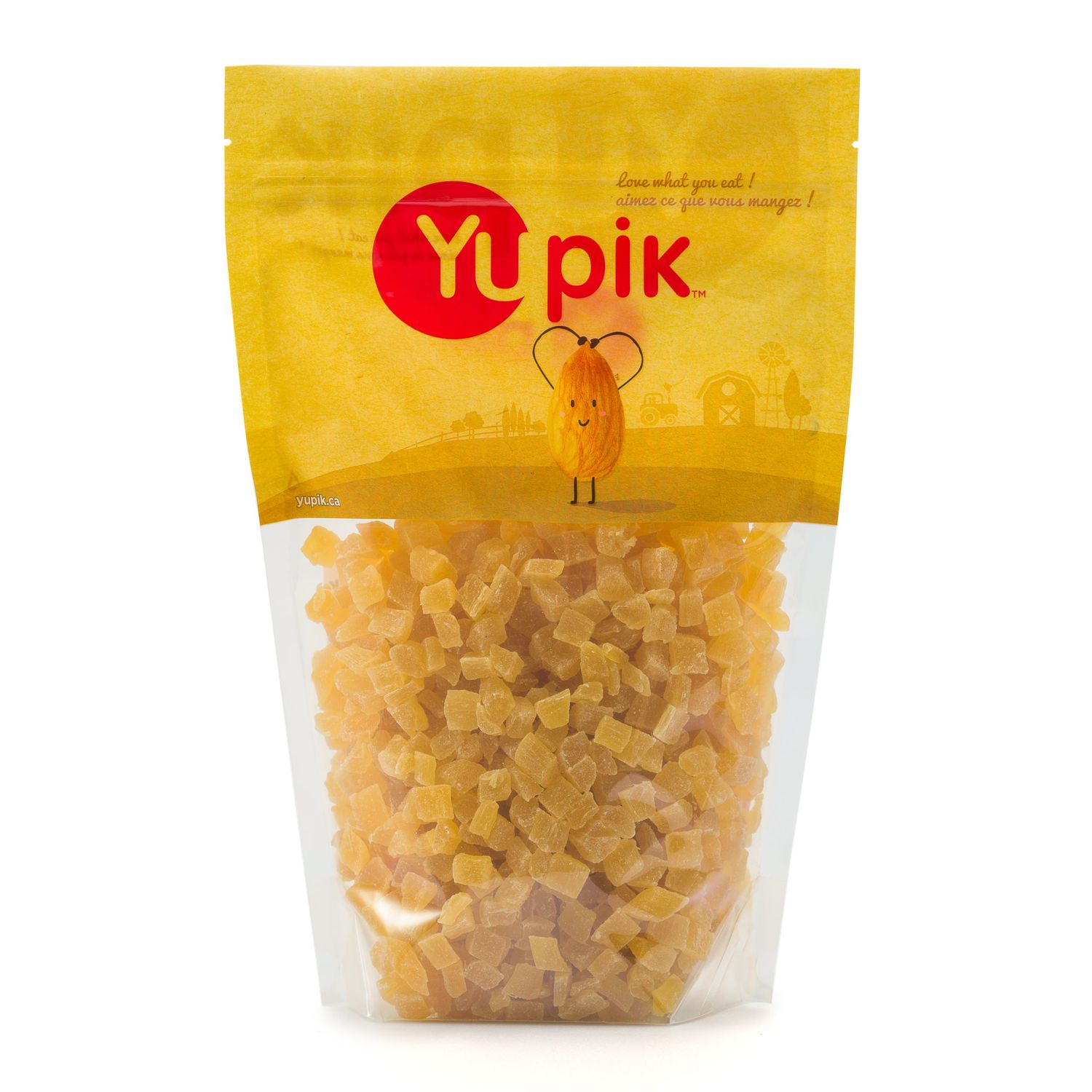 Yupik Dried Pineapple, Diced 2.2 lb, Non-GMO, Gluten-Free, Kosher,Sweetened Tropical Dried Fruits, Cubed Pineaplle Pieces, No Added Sulphites, Fruity Snacks, Ideal for Baking, Topping &amp; Inclusions