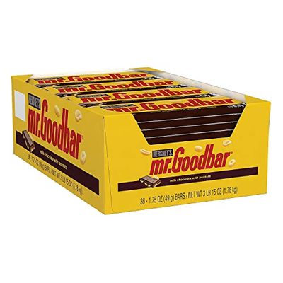 HERSHEY&#39;S MR. GOODBAR Chocolate with Peanuts Candy Bars, 1.75 oz (36 Count)