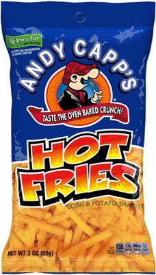 Andy Capp&#39;s Hot Fries, 3 Oz, 7 Pack