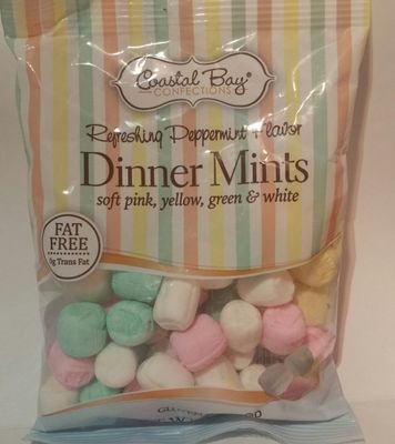 Coastal Bay Refreshing Peppermint Pastel Dinner Mints, 5 Ounce (3 Pack)