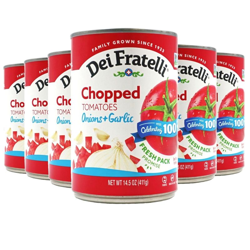 Dei Fratelli Chopped Tomatoes with Onion &amp; Garlic (14.5 oz. cans; 6 pack) - 5th Generation Recipe
