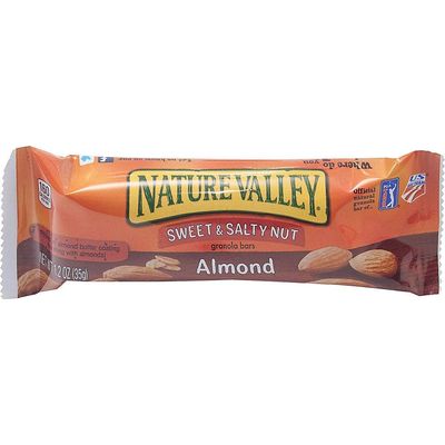 Nature Valley Granola Bars, Sweet And Salty Nut Almond Cereal, 1.2 Oz Bar, 16/box
