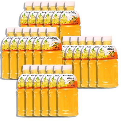 Mogu Mogu Fruit Juice with Nata De Coco, 10.82 oz (Pack of 24) (Pineapple)