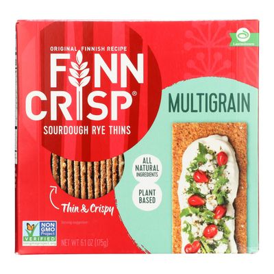 Finn Crisp Multigrain Sourdough Rye Thins Crispbread, 6.2 Ounce Box (Pack of 9) (1)
