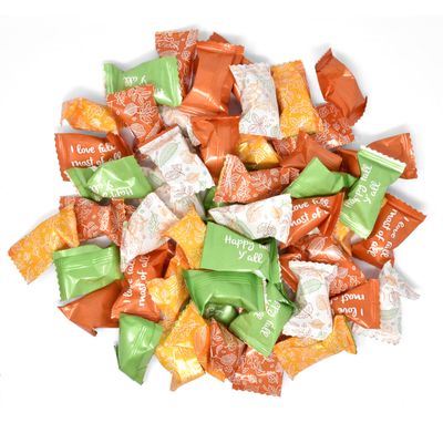 Gift Boutique Thanksgiving Fall Butter Mint Candies Bags 100 Count Individually Wrapped Autumn Mints Candy 13 Ounce Bag (368 g) Goodies Treat Sweets Holiday Maple Leaves Harvest Supplies Decorations