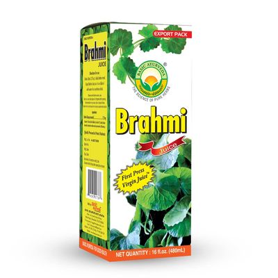 BASIC AYURVEDA Brahmi (Bacopa monnieri) Juice | Ayurvedic Brain Tonic | Supports Mental Clarity, Focus &amp; Hair Health | 16.23 Fl Oz/480ml