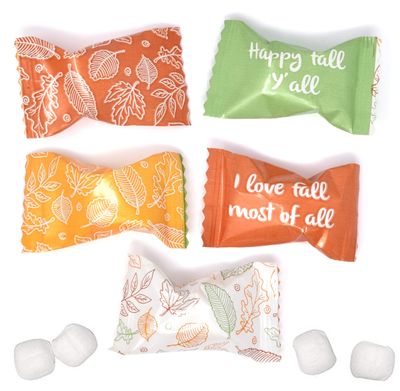 Gift Boutique Thanksgiving Fall Butter Mint Candies Bags 100 Count Individually Wrapped Autumn Mints Candy 13 Ounce Bag (368 g) Goodies Treat Sweets Holiday Maple Leaves Harvest Supplies Decorations