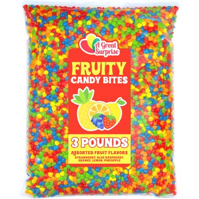 Fruit Flavored Imperials  3 Pounds  Summer Unwrapped Bulk Rainbow Candies  Colorful Candies for Candy Buffet  Bulk Unwrapped Candy for Machine Refills Birthdays Party Favors