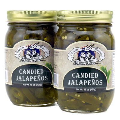 Amish Wedding Candied Jalapenos 15 Ounces (Pack of 2)