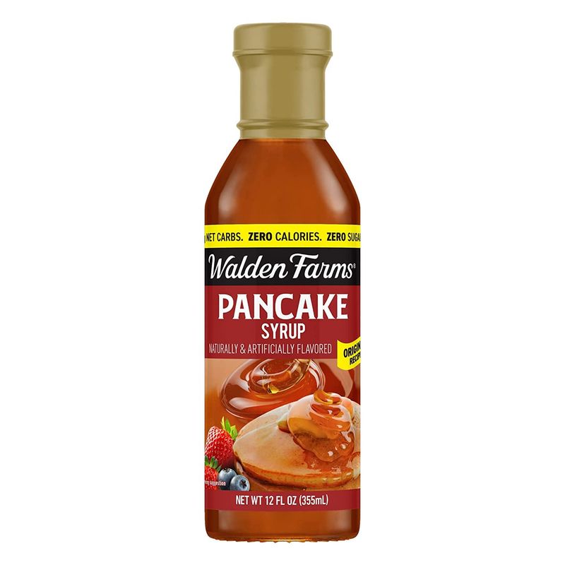 Walden Farms Pancake Syrup 12 oz. Sweet Syrup | Near Zero Fat, Sugar and Calorie | For Pancakes | Waffles | French Toast | Ice Cream | Desserts | Snacks | Appetizers and Many More