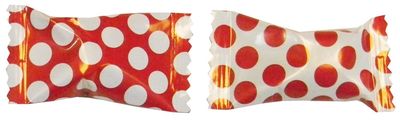 Party Sweets Big Dots Red Buttermints by Hospitality Mints, Appx 300, White, 7 Oz, Pack of 6