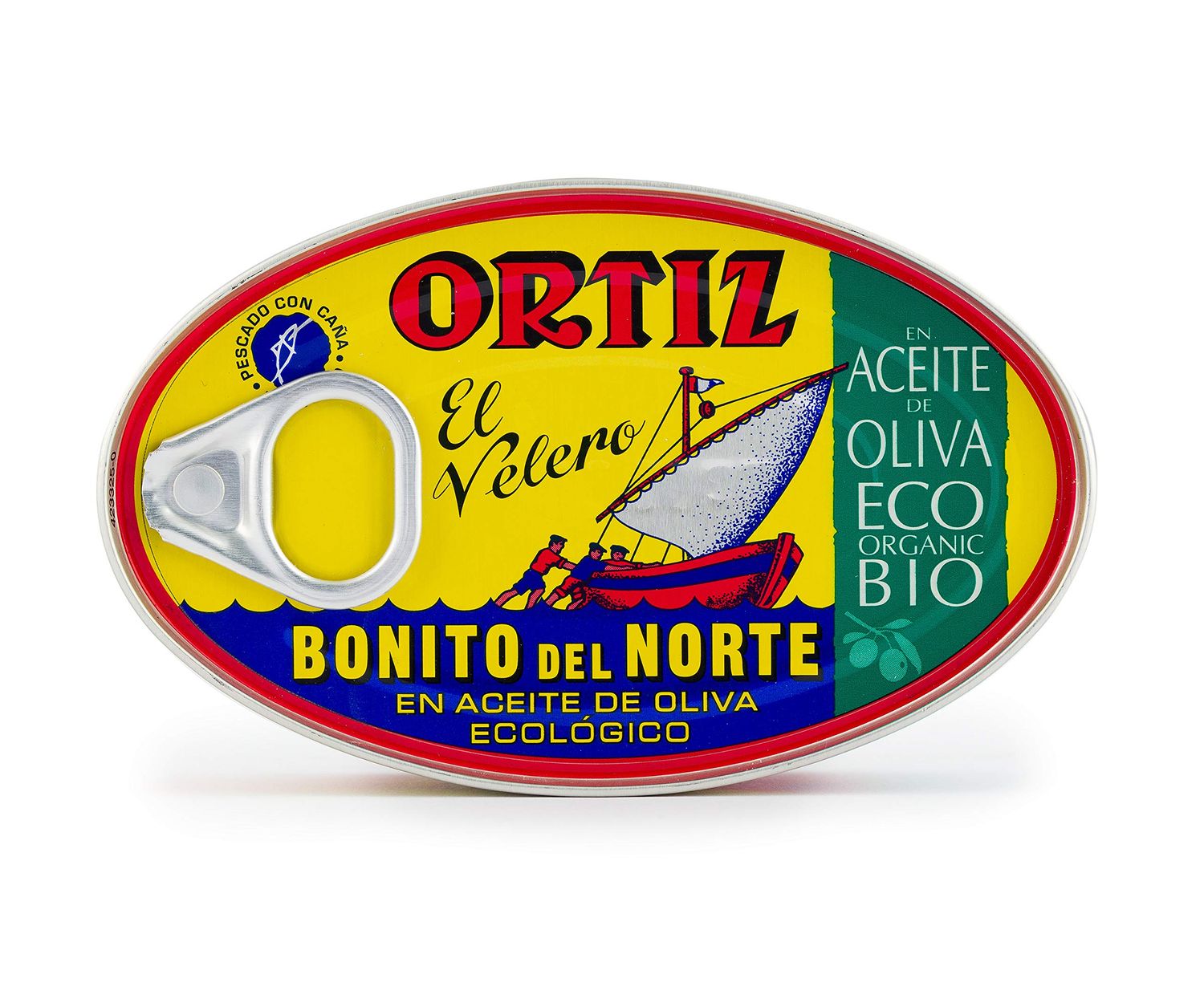 Ortiz White Tuna in Organic Extra Virgin Olive Oil Fresh and Tender Spanish Wild Caught High in Protein and Omega 3 Fats Excellent in Salad Pasta or Sandwiches  No Need to Add Mayo 395oz Can Pack of 6