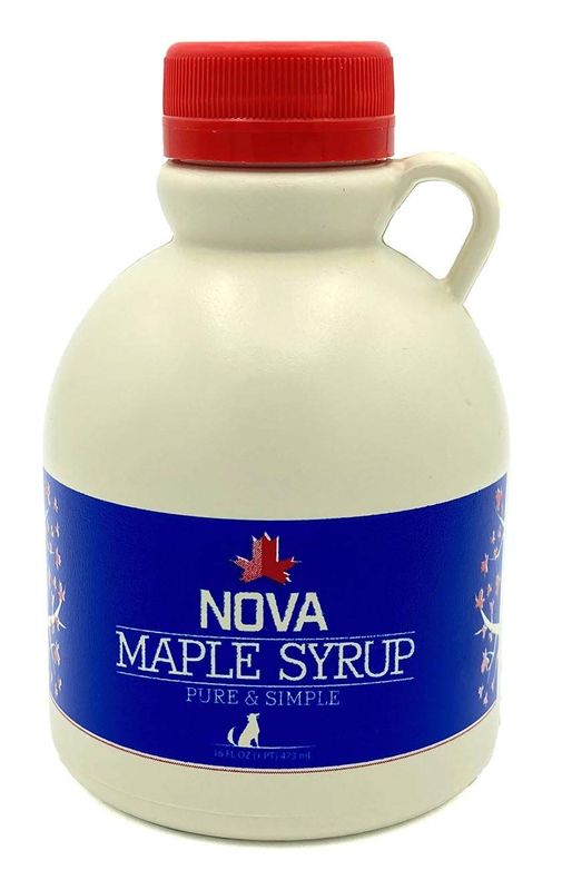 Nova Maple Syrup - Pure Grade-A Dark Robust Maple Syrup (Pint)