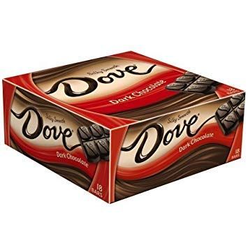 Dove Dark Chocolate Silky Smooth: 18 Bars of 1.44 Ounce