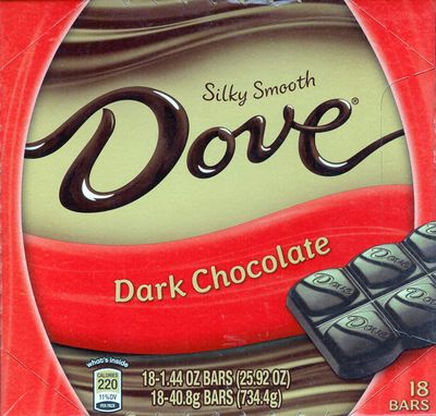 Dove Dark Chocolate Silky Smooth: 18 Bars of 1.44 Ounce