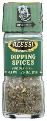 Alessi Herb &amp; Seasoning Grinder, Dipping Spices for Olive Oil, Tip n&#39; Grind (Garlic, 0.76 Ounce (Pack of 1))