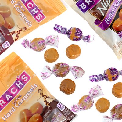 Nips Hard Candy Variety Pack, 3.25 oz Bags (3 Pack) Coffee Hard Caramels, Butter Rum Nips, Classic Hard Caramels